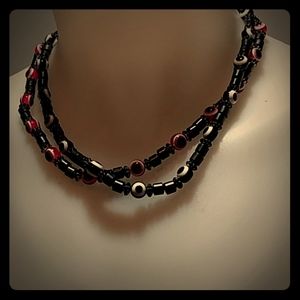 ❤*TWO* Evil Eye Beaded Necklaces